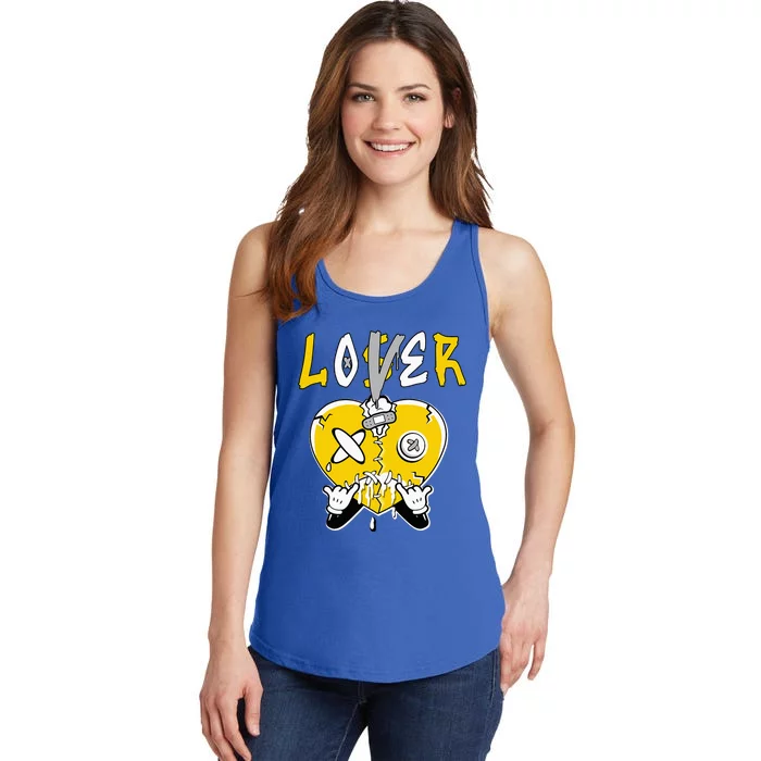 Loser Lover Drip Heart Yellow Ladies Essential Tank