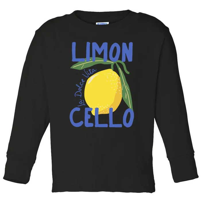 Limoncello La Dolce Vita Italy Toddler Long Sleeve Shirt