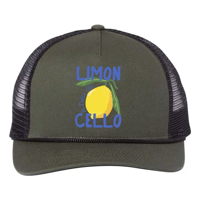 Limoncello La Dolce Vita Italy Retro Rope Trucker Hat Cap