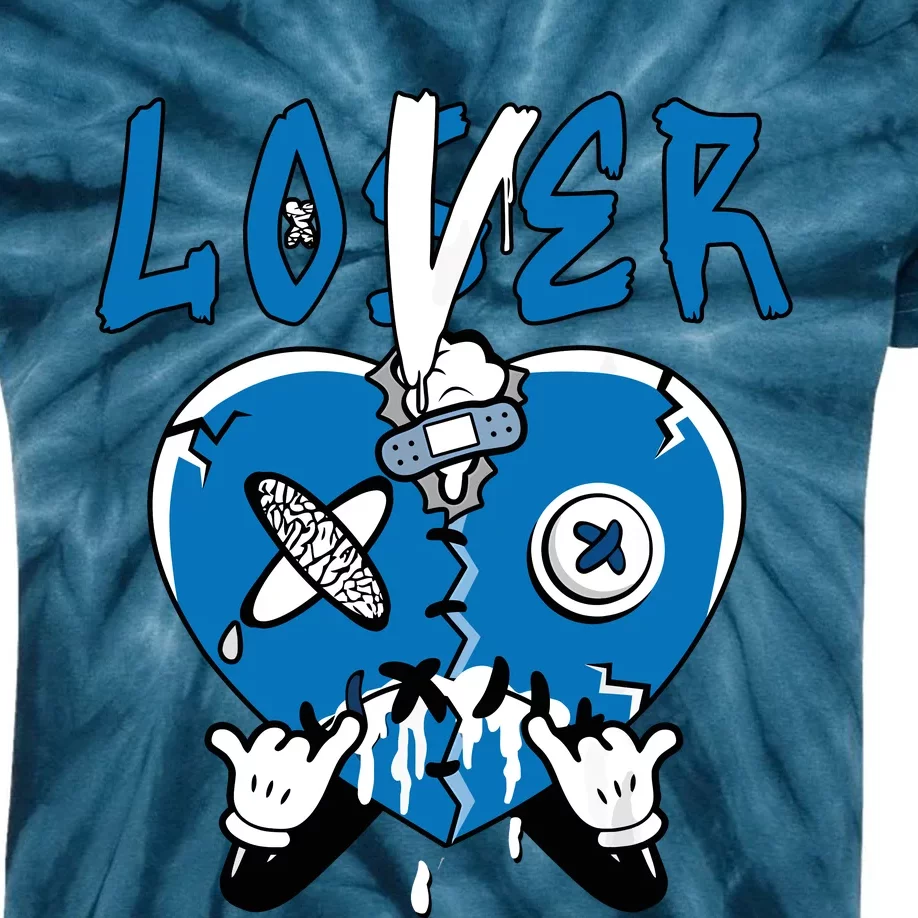 Loser Lover Drip Heart Wizard 3s Matching Kids Tie-Dye T-Shirt