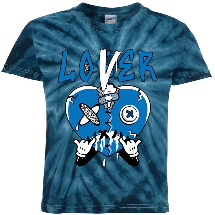 Loser Lover Drip Heart Wizard 3s Matching Kids Tie-Dye T-Shirt