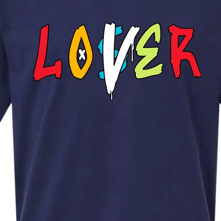 Loser Lover Drip Fruity Pebbles Dunk Low Matching Sueded Cloud Jersey T-Shirt