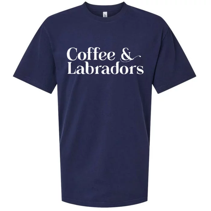 Labrador Lab Dog Coffee and Labrador Retriever Sueded Cloud Jersey T-Shirt