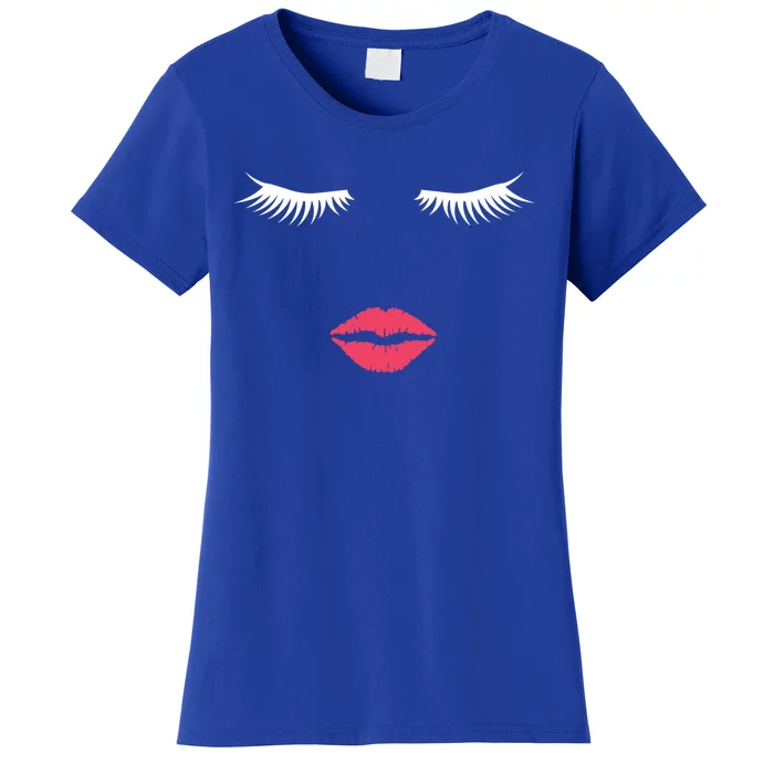 Lash Lady Eyelashes And Make Up Artist Gift For Beautician Gift Women's T-Shirt