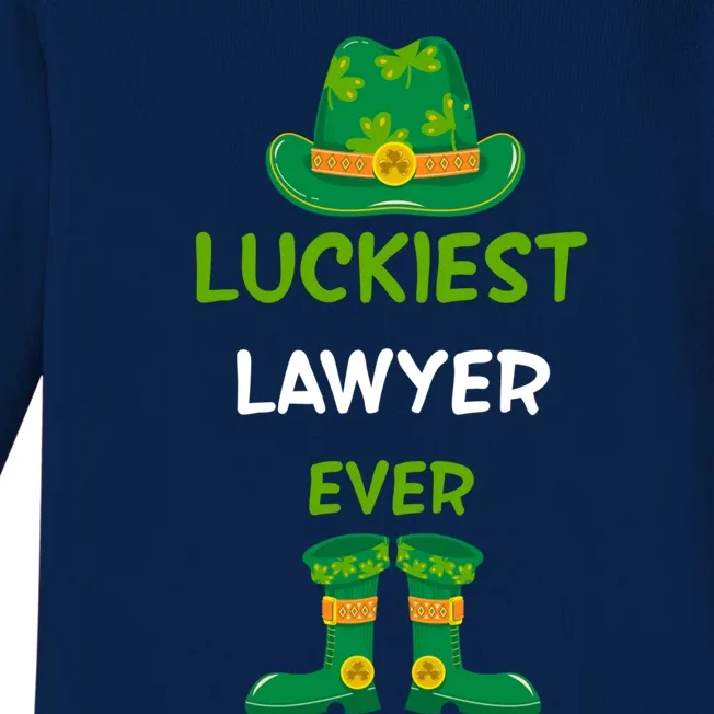 Luckiest Lawyer Ever Irish St Patricks Day Jobs Outfits Tee Meaningful Gift Baby Long Sleeve Bodysuit