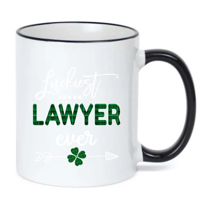 Luckiest Lawyer Ever Meaningful Gift St Patricks Day Gift Black Color Changing Mug