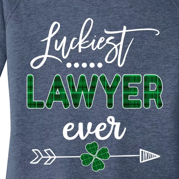 Luckiest Lawyer Ever Meaningful Gift St Patricks Day Gift Women's Perfect Tri Tunic Long Sleeve Shirt