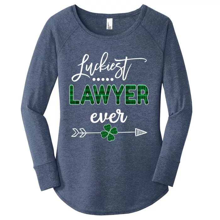 Luckiest Lawyer Ever Meaningful Gift St Patricks Day Gift Women's Perfect Tri Tunic Long Sleeve Shirt