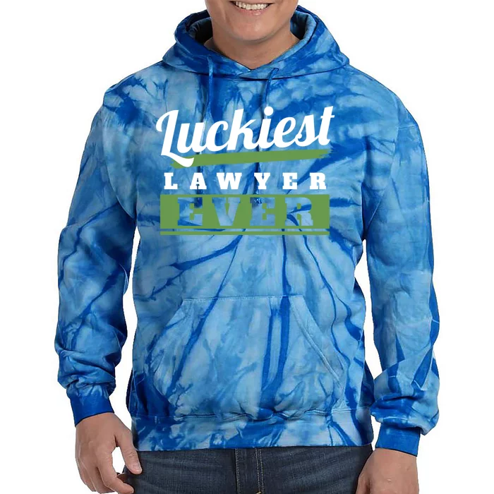 Luckiest Lawyer Ever St Patricks Day Paddys Day Gift Tie Dye Hoodie