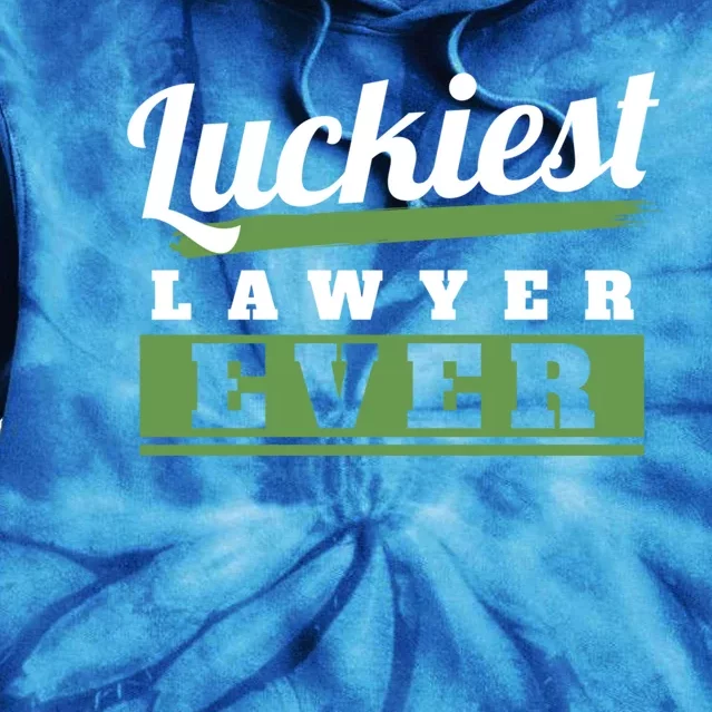 Luckiest Lawyer Ever St Patricks Day Paddys Day Gift Tie Dye Hoodie