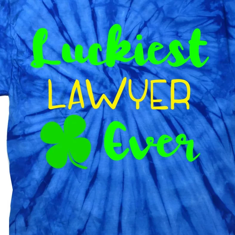 Luckiest Lawyer Ever St Patrick's Day Irish Attorney Legal Gift Tie-Dye T-Shirt