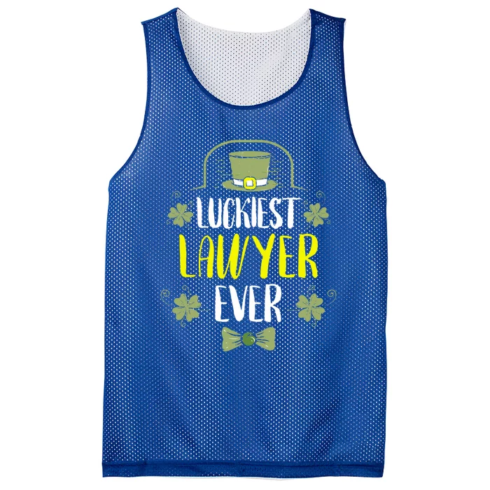 Luckiest Lawyer Ever St Patrick's Day Lawyers Gift Mesh Reversible Basketball Jersey Tank