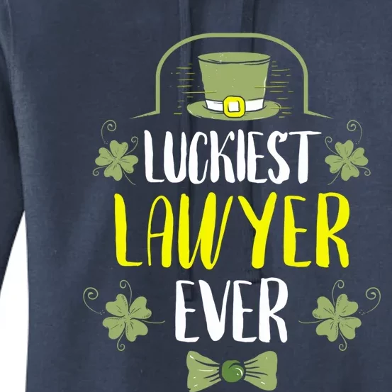 Luckiest Lawyer Ever St Patrick's Day Lawyers Gift Women's Pullover Hoodie