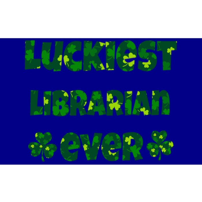 Luckiest Librarian Ever Shamrocks Librarian St Patrick's Day Cute Gift Bumper Sticker