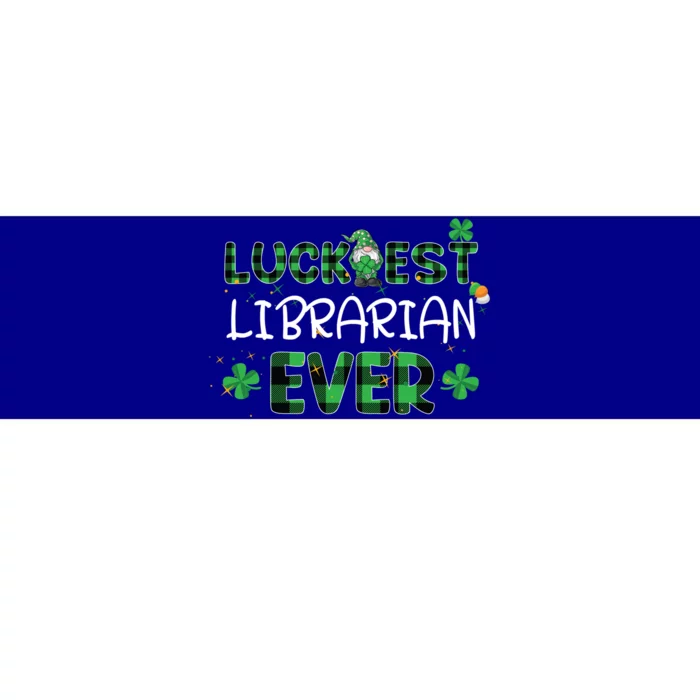 Luckiest Librarian Ever St Patricks Day Library Books Lover Gift Bumper Sticker