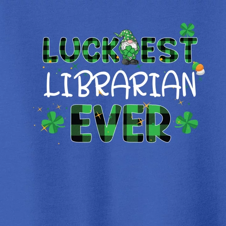 Luckiest Librarian Ever St Patricks Day Library Books Lover Gift Toddler T-Shirt