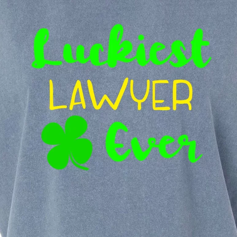 Luckiest Lawyer Ever St Patrick's Day Irish Attorney Legal Gift Garment-Dyed Women's Muscle Tee