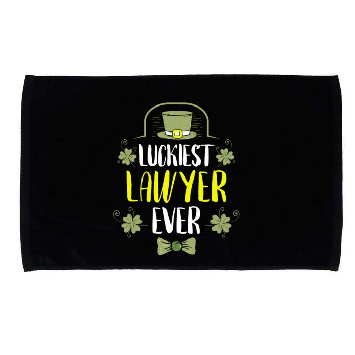 Luckiest Lawyer Ever St Patrick's Day Lawyers Meaningful Gift Microfiber Hand Towel