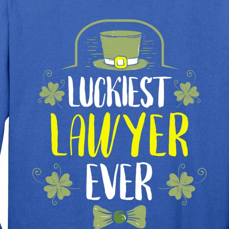 Luckiest Lawyer Ever St Patrick's Day Lawyers Meaningful Gift Tall Long Sleeve T-Shirt