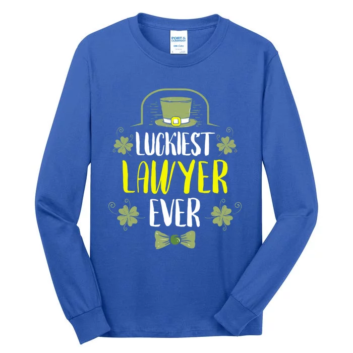 Luckiest Lawyer Ever St Patrick's Day Lawyers Meaningful Gift Tall Long Sleeve T-Shirt