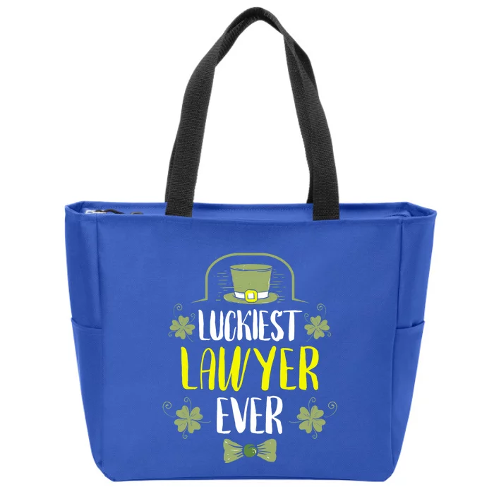 Luckiest Lawyer Ever St Patrick's Day Lawyers Meaningful Gift Zip Tote Bag