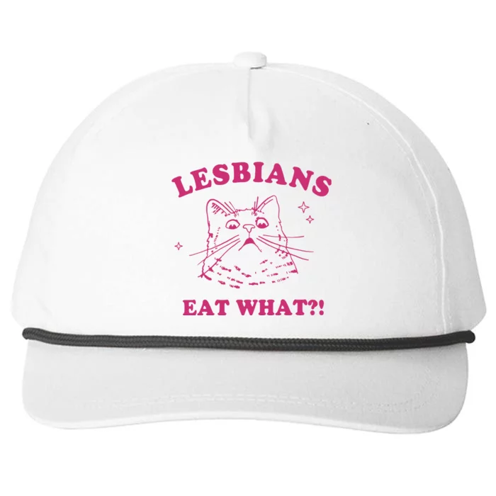 Lgbt Lesbians Eat What Snapback Five-Panel Rope Hat