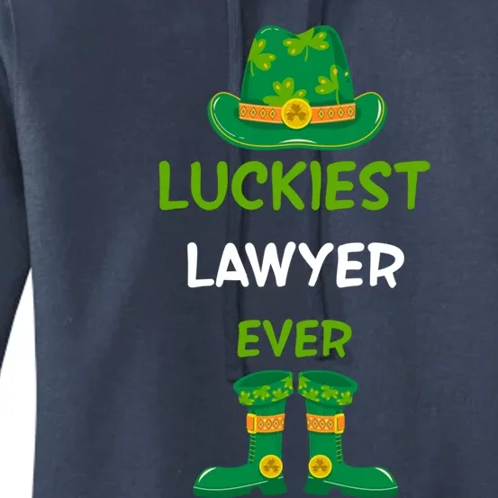 Luckiest Lawyer Ever Irish St Patricks Day Jobs Outfits Tee Gift Women's Pullover Hoodie