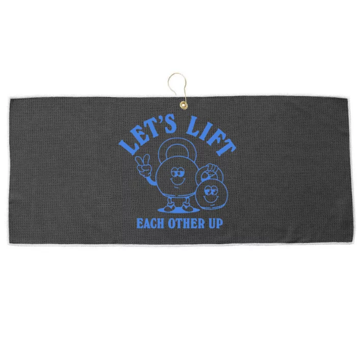 LetS Lift Each Other Up Large Microfiber Waffle Golf Towel