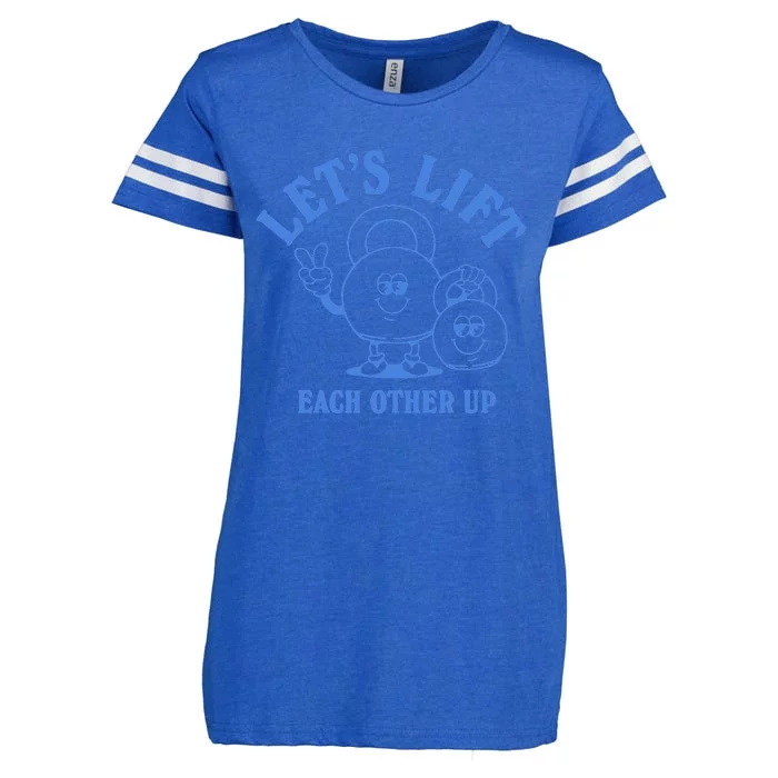 LetS Lift Each Other Up Enza Ladies Jersey Football T-Shirt