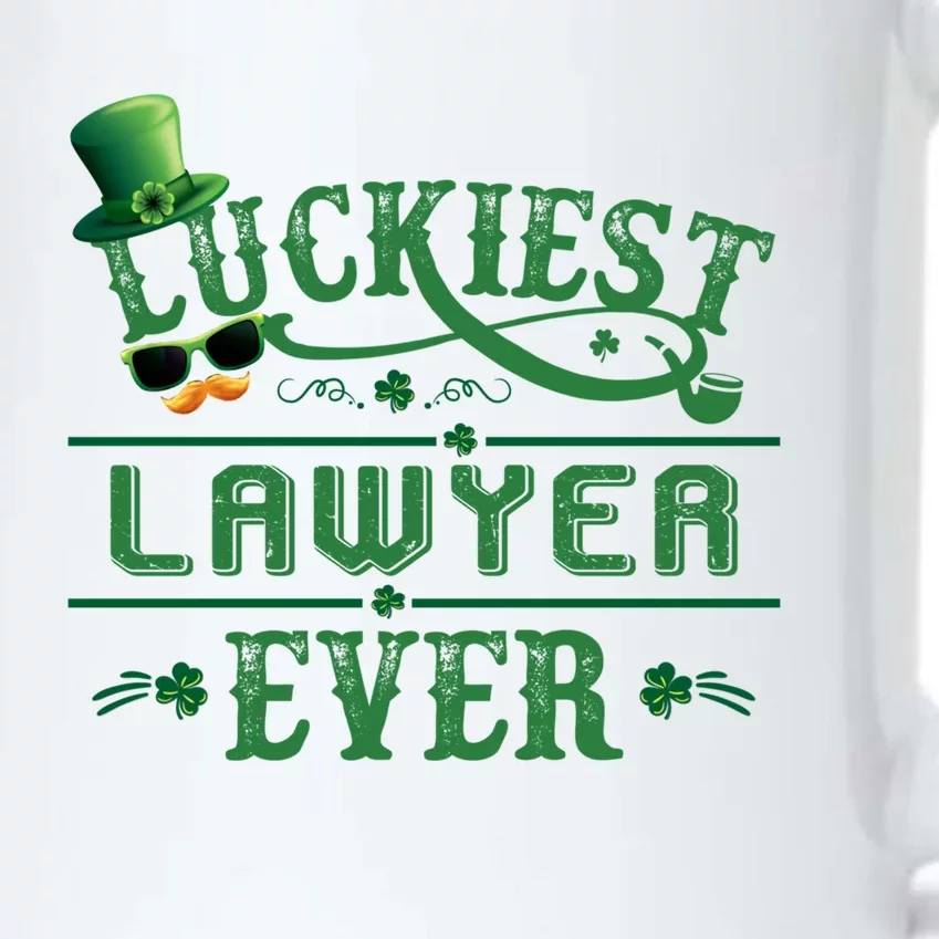 Luckiest Lawyer Ever Shamrock Leprechaun Hat St Patrick Day Great Gift Black Color Changing Mug