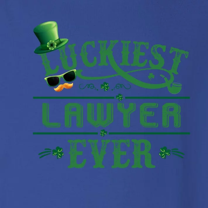 Luckiest Lawyer Ever Shamrock Leprechaun Hat St Patrick Day Great Gift Toddler Long Sleeve Shirt