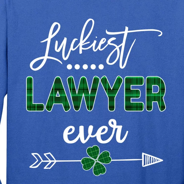 Luckiest Lawyer Ever Gift St Patricks Day Gift Tall Long Sleeve T-Shirt