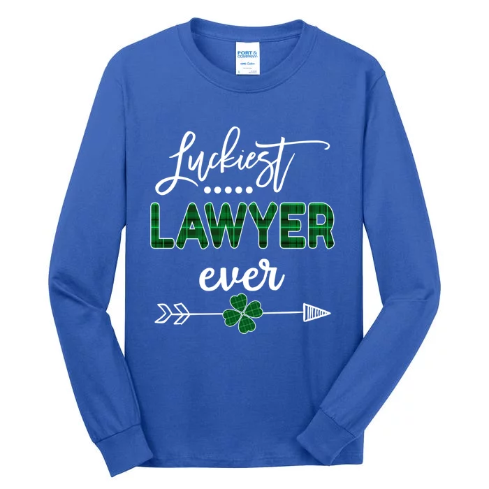 Luckiest Lawyer Ever Gift St Patricks Day Gift Tall Long Sleeve T-Shirt