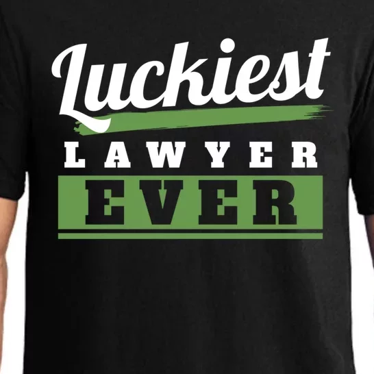 Luckiest Lawyer Ever St Patricks Day Paddys Day Cool Gift Pajama Set