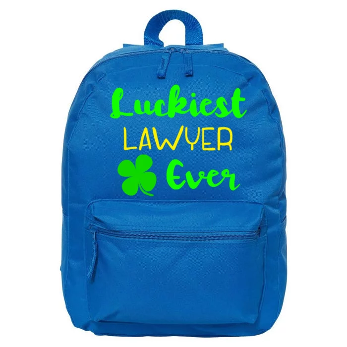 Luckiest Lawyer Ever St Patrick's Day Irish Attorney Legal Funny Gift 16 in Basic Backpack