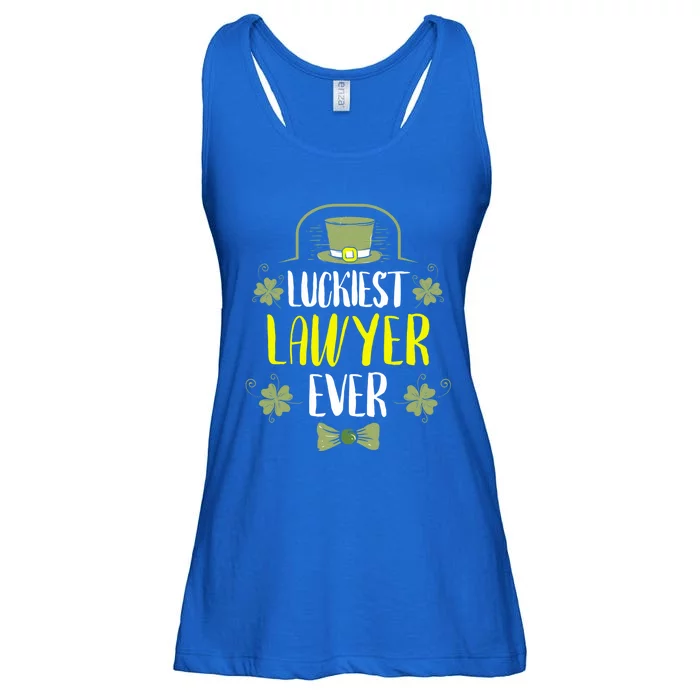 Luckiest Lawyer Ever St Patrick's Day Lawyers Meaningful Gift Ladies Essential Flowy Tank