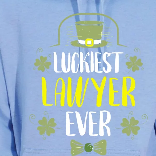 Luckiest Lawyer Ever St Patrick's Day Lawyers Meaningful Gift Unisex Surf Hoodie