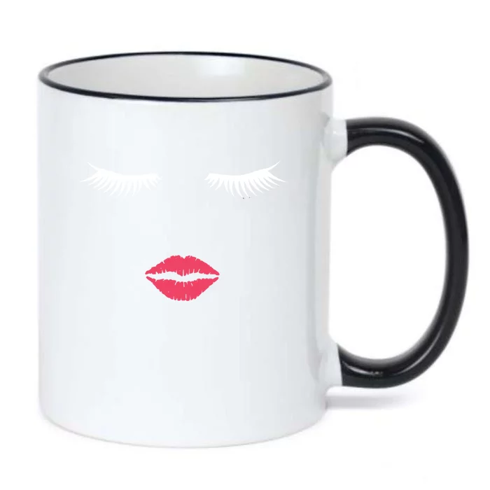 Lash Lady Eyelashes And Make Up Artist Gift For Beautician Cool Gift Black Color Changing Mug