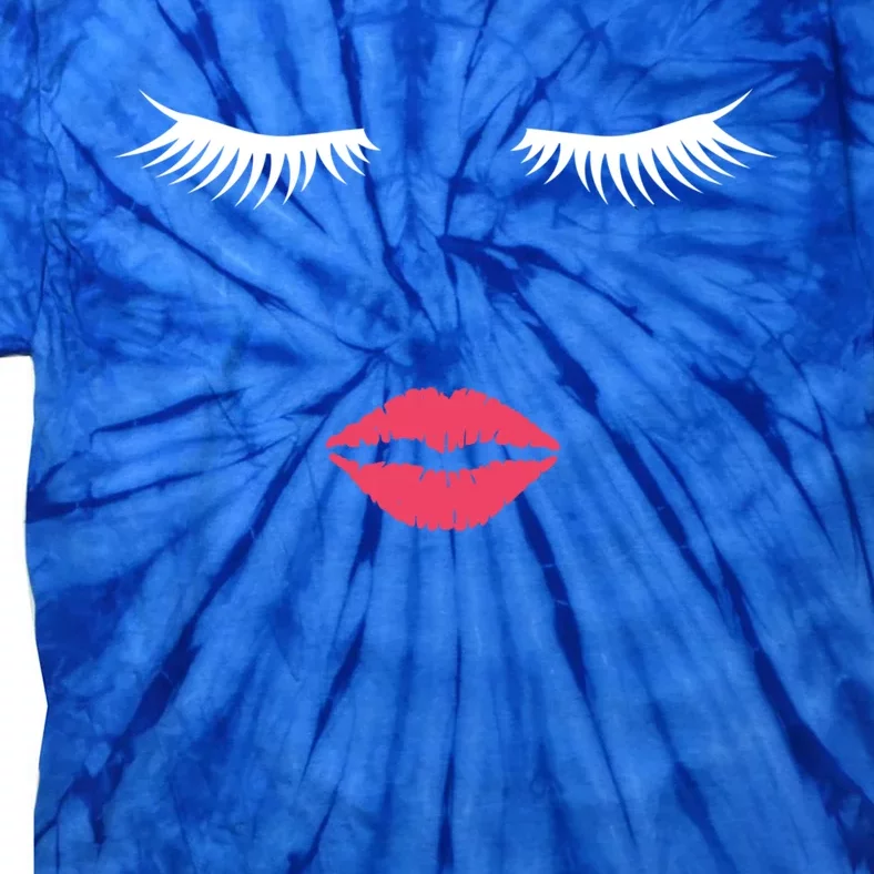 Lash Lady Eyelashes And Make Up Artist Gift For Beautician Cool Gift Tie-Dye T-Shirt