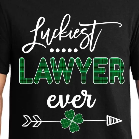 Luckiest Lawyer Ever Cute Gift St Patricks Day Gift Pajama Set