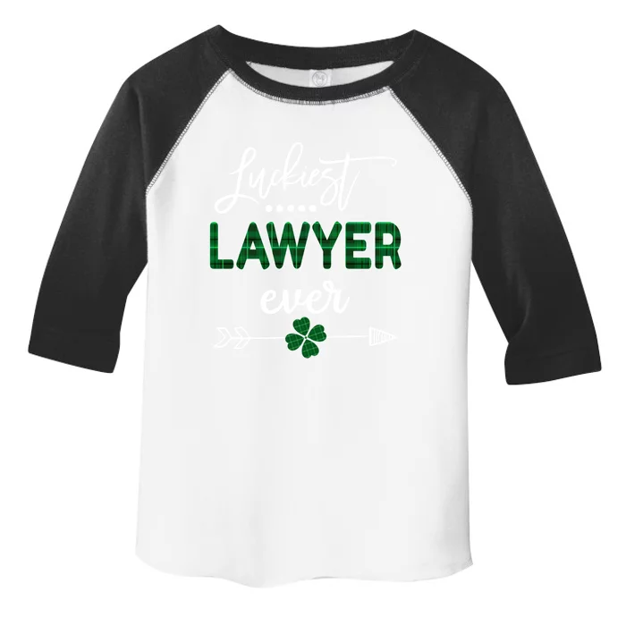 Luckiest Lawyer Ever Cute Gift St Patricks Day Gift Toddler Fine Jersey T-Shirt