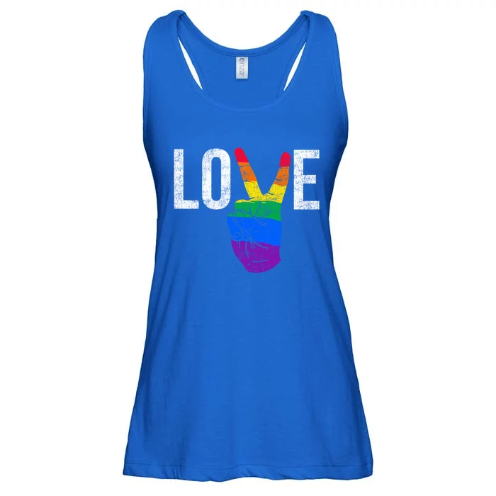 Love Lgbt Funny Gift Ladies Essential Flowy Tank