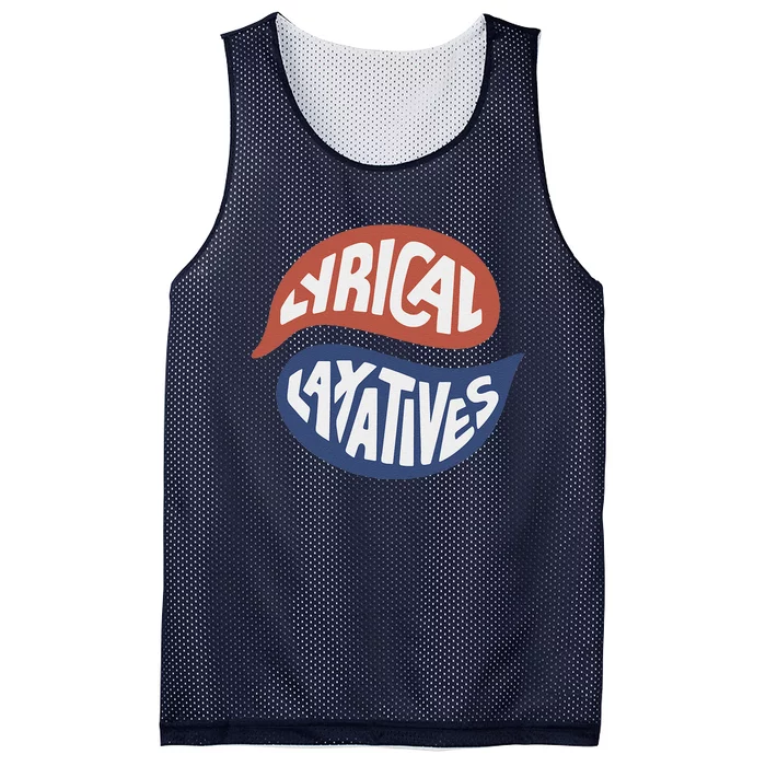 Lyrical Laxatives Funny Saying Deep Talk Podcast Mesh Reversible Basketball Jersey Tank