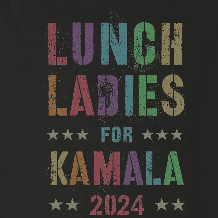 Lunch Ladies For Kamala 2024 Feminist Grab Him By Ballot Toddler Long Sleeve Shirt