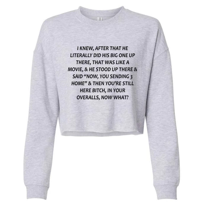 Leah Love Funny Quote Reality Tv Show Cropped Pullover Crew