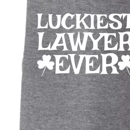 Luckiest Lawyer Funny Gift Shamrock Costume Green St Patricks Day Meaningful Gif Doggie 3-End Fleece Hoodie