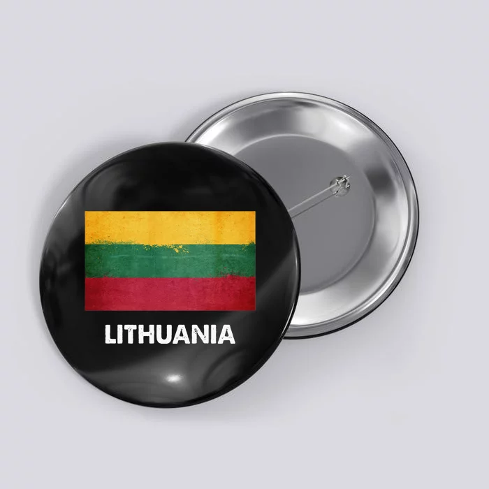 Lithuanian Lithuania Flag Swea Button