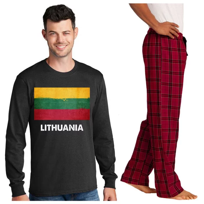 Lithuanian Lithuania Flag Swea Long Sleeve Pajama Set