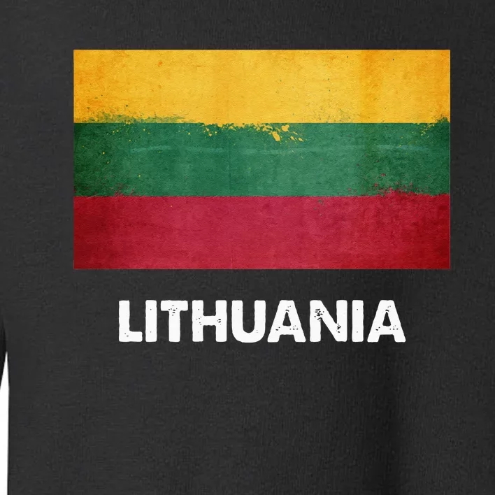 Lithuanian Lithuania Flag Swea Toddler Sweatshirt