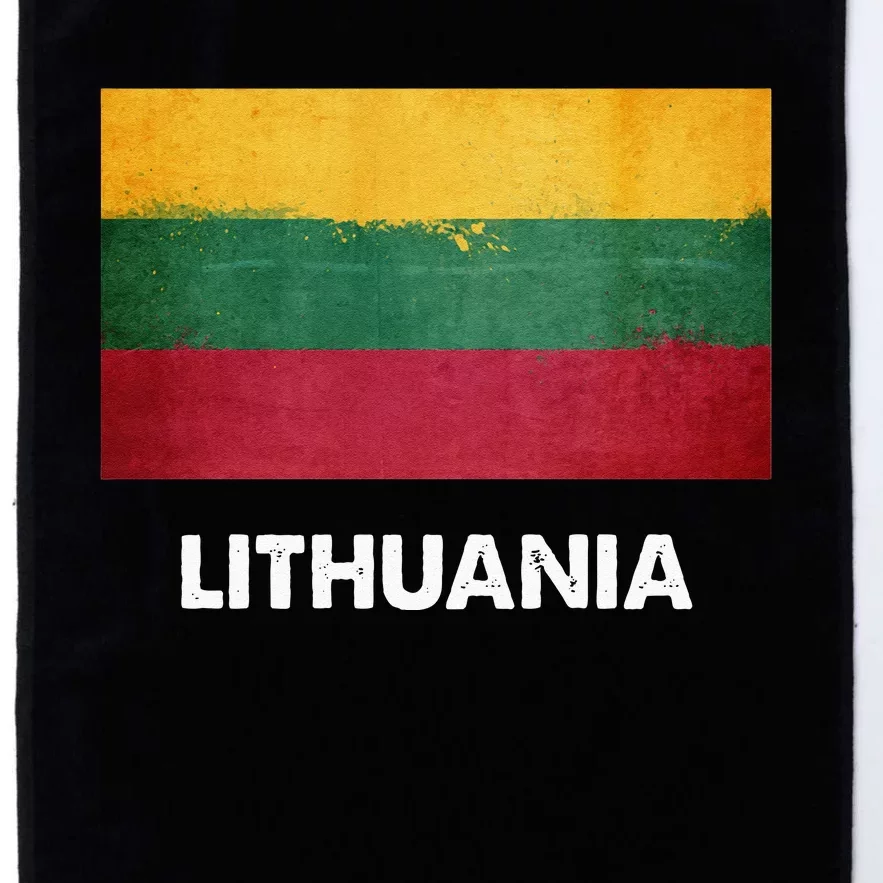 Lithuanian Lithuania Flag Swea Platinum Collection Golf Towel